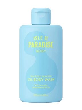 Isle of Paradise Oil Body Wash — Light Blue Bottle 9.46 fl oz NEW